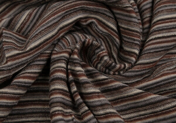Plantation Border Jacquard Wrap Skirt Brown Multi Size M