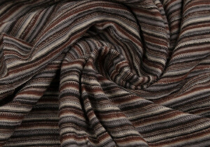Plantation Border Jacquard Wrap Skirt Brown Multi Size M