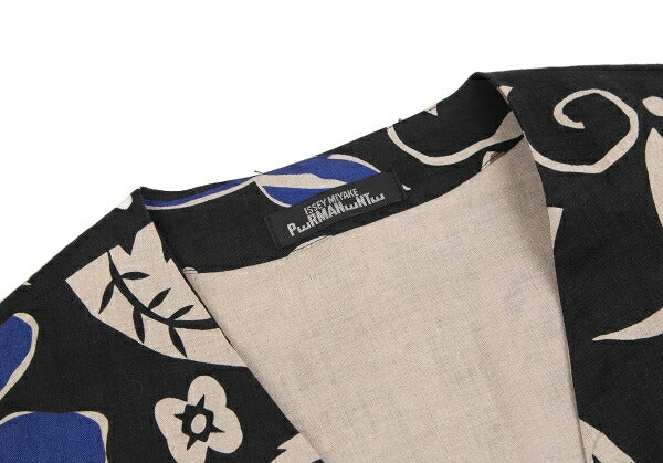 ISSEY MIYAKEPERMANENTE Linen Floral Print Vest Black Size M