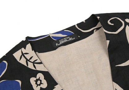ISSEY MIYAKEPERMANENTE Linen Floral Print Vest Black Size M