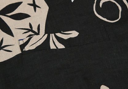 ISSEY MIYAKEPERMANENTE Linen Floral Print Vest Black Size M