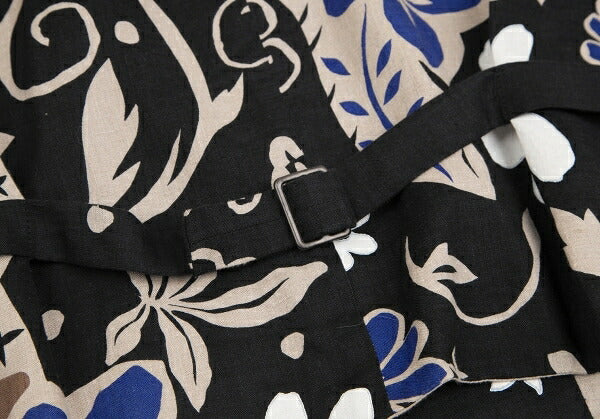 ISSEY MIYAKEPERMANENTE Linen Floral Print Vest Black Size M