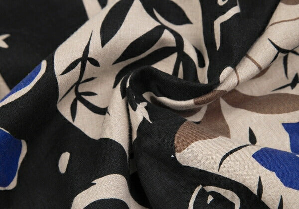ISSEY MIYAKEPERMANENTE Linen Floral Print Vest Black Size M