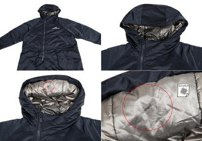 UNDERCOVER 18AW Nylon Twill Oversized Mods Coat Navy Size 2