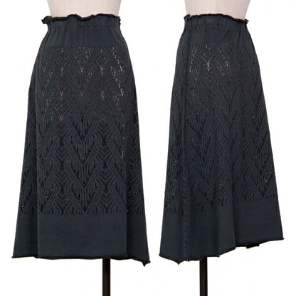 ISSEY MIYAKE A-POC INSIDE Pattern A-Line Skirt Navy Size 2