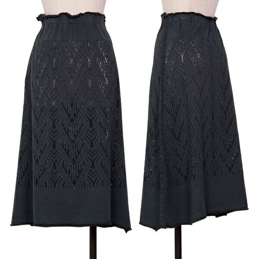 ISSEY MIYAKE A-POC INSIDE Pattern A-Line Skirt Navy Size 2