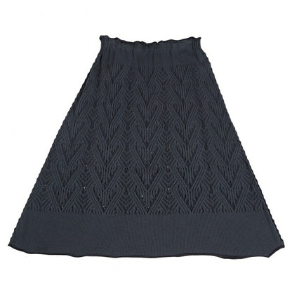 ISSEY MIYAKE A-POC INSIDE Pattern A-Line Skirt Navy Size 2