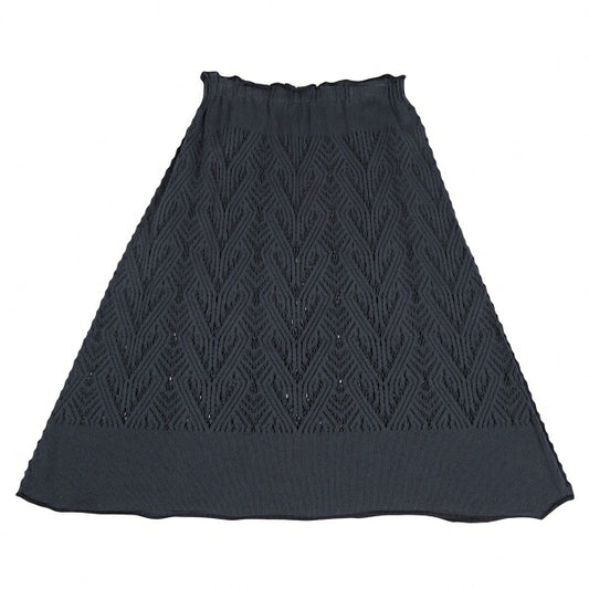 ISSEY MIYAKE A-POC INSIDE Pattern A-Line Skirt Navy Size 2