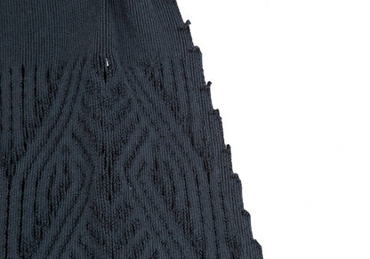 ISSEY MIYAKE A-POC INSIDE Pattern A-Line Skirt Navy Size 2