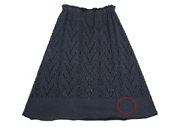 ISSEY MIYAKE A-POC INSIDE Pattern A-Line Skirt Navy Size 2