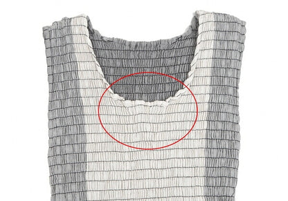 ISSEY MIYAKE Shirring Monochrome Panel Tank Top White Size 2