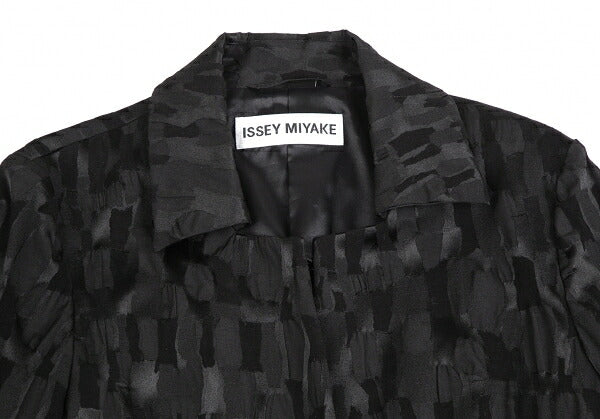 ISSEY MIYAKE Jacquard Cotton Poly Jacket Black Size 3