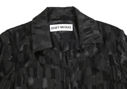ISSEY MIYAKE Jacquard Cotton Poly Jacket Black Size 3