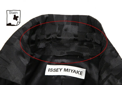 ISSEY MIYAKE Jacquard Cotton Poly Jacket Black Size 3