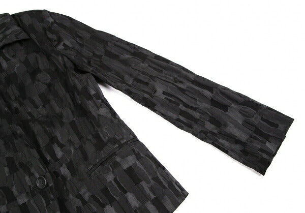 ISSEY MIYAKE Jacquard Cotton Poly Jacket Black Size 3