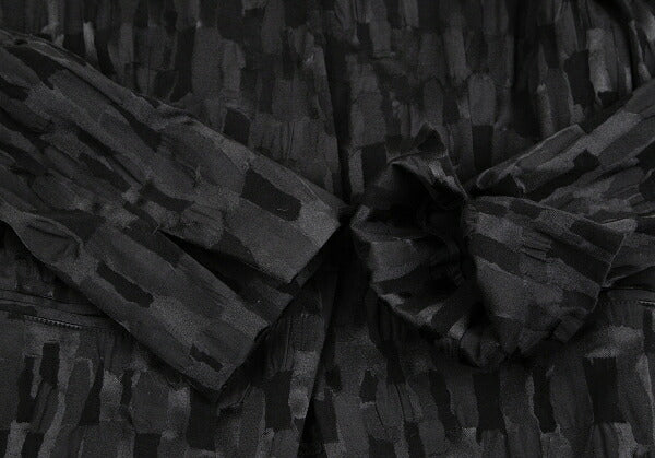 ISSEY MIYAKE Jacquard Cotton Poly Jacket Black Size 3