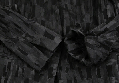 ISSEY MIYAKE Jacquard Cotton Poly Jacket Black Size 3