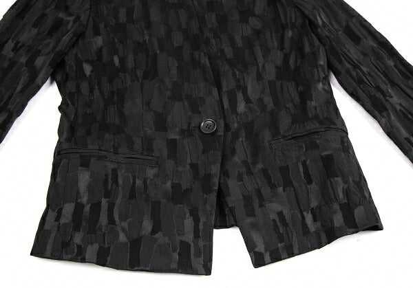 ISSEY MIYAKE Jacquard Cotton Poly Jacket Black Size 3