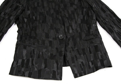 ISSEY MIYAKE Jacquard Cotton Poly Jacket Black Size 3