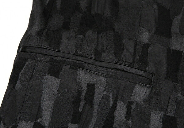 ISSEY MIYAKE Jacquard Cotton Poly Jacket Black Size 3