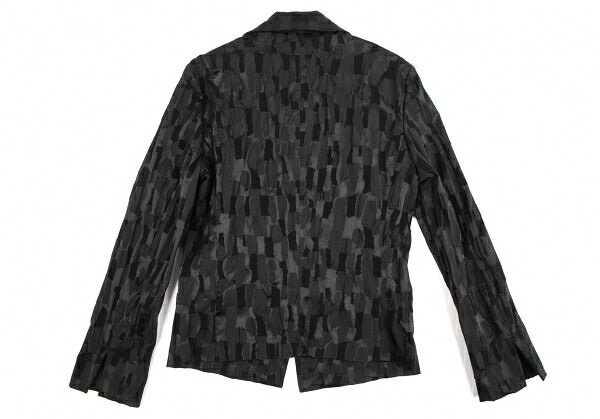 ISSEY MIYAKE Jacquard Cotton Poly Jacket Black Size 3