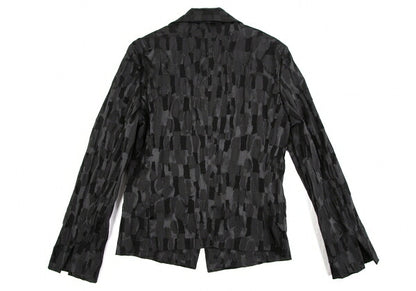 ISSEY MIYAKE Jacquard Cotton Poly Jacket Black Size 3