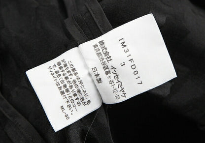 ISSEY MIYAKE Jacquard Cotton Poly Jacket Black Size 3