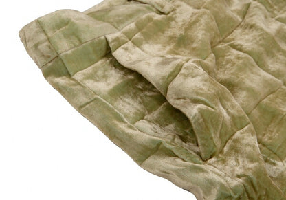 ISSEY MIYAKE Wrinkle Pleat Velour Skirt Lime Green Size 3