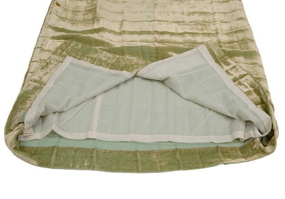 ISSEY MIYAKE Wrinkle Pleat Velour Skirt Lime Green Size 3