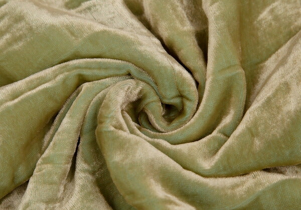 ISSEY MIYAKE Wrinkle Pleat Velour Skirt Lime Green Size 3