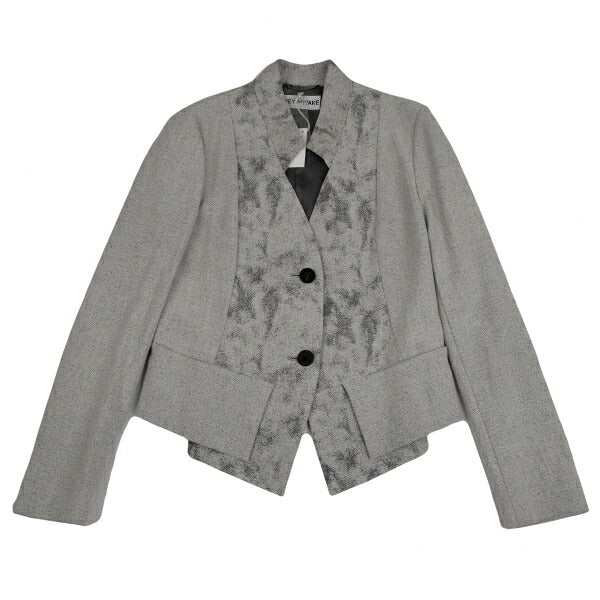 ISSEY MIYAKE Paint Jacquard Cutting Jacket Gray Size 3