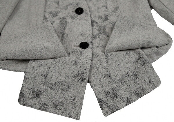 ISSEY MIYAKE Paint Jacquard Cutting Jacket Gray Size 3