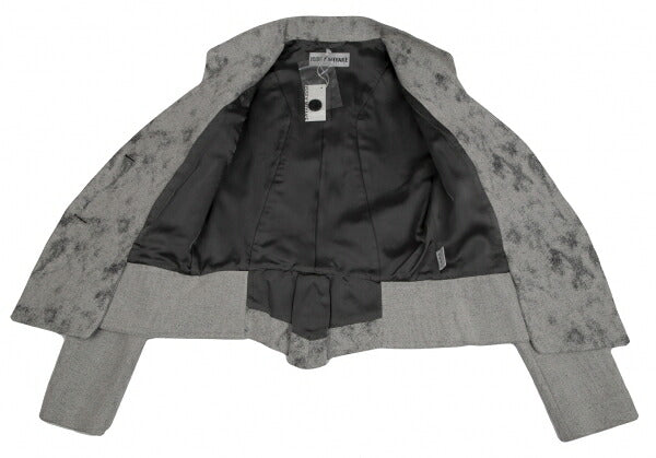 ISSEY MIYAKE Paint Jacquard Cutting Jacket Gray Size 3