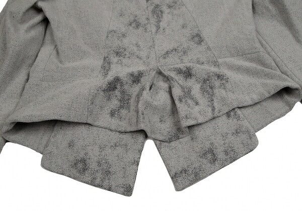 ISSEY MIYAKE Paint Jacquard Cutting Jacket Gray Size 3