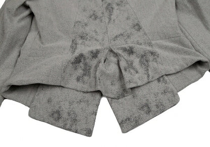 ISSEY MIYAKE Paint Jacquard Cutting Jacket Gray Size 3
