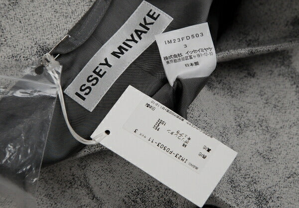 ISSEY MIYAKE Paint Jacquard Cutting Jacket Gray Size 3