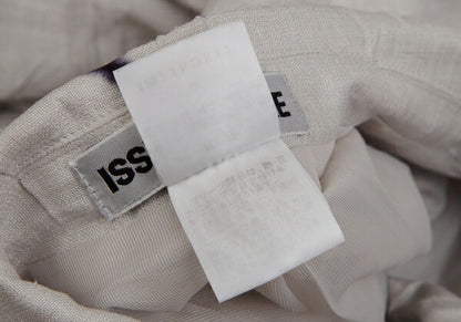 ISSEY MIYAKE Line Dye Wrinkle Pleat Jacket Light Gray Size 2