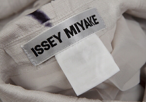 ISSEY MIYAKE Line Dye Wrinkle Pleat Jacket Light Gray Size 2
