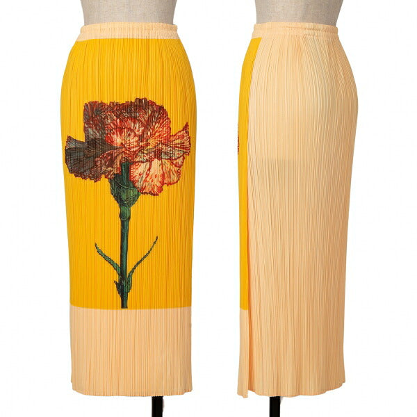 PLEATS PLEASE 00AW Yokoo Mimi Carnation Skirt Orange Size 1