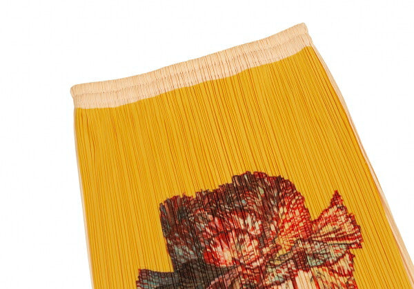 PLEATS PLEASE 00AW Yokoo Mimi Carnation Skirt Orange Size 1