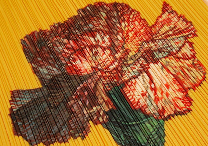 PLEATS PLEASE 00AW Yokoo Mimi Carnation Skirt Orange Size 1
