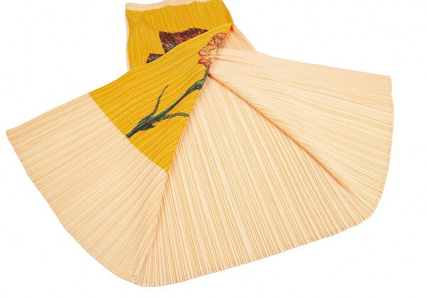PLEATS PLEASE 00AW Yokoo Mimi Carnation Skirt Orange Size 1