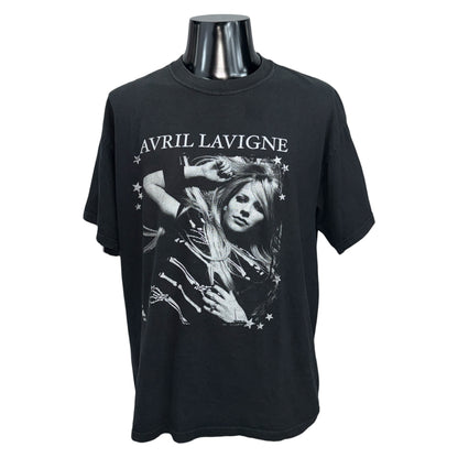 AVRIL LAVIGNE 08 "BEST DAMN TOUR" Photo Black T-Shirt Size L