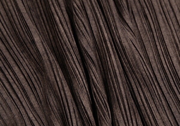 PLEATS PLEASE Uneven Dye Pleated Cardigan Brown Size 3