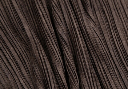 PLEATS PLEASE Uneven Dye Pleated Cardigan Brown Size 3
