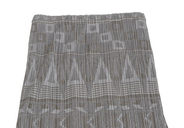 PLEATS PLEASE Lace Mesh Crushed Pleat Skirt Gray Size 4