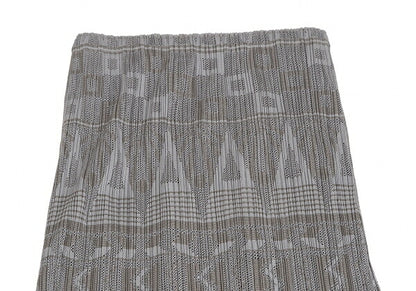 PLEATS PLEASE Lace Mesh Crushed Pleat Skirt Gray Size 4
