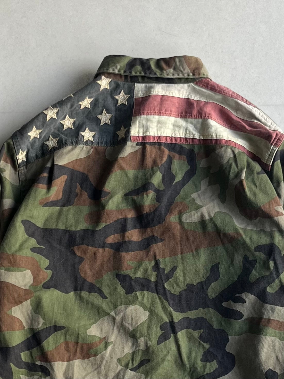Vintage DENIM&SUPPLY USA Military Shirt Multi Size S
