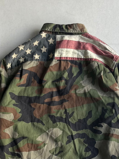 Vintage DENIM&SUPPLY USA Military Shirt Multi Size S