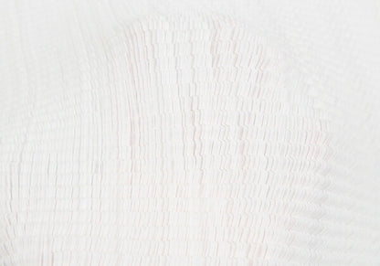 ISSEY MIYAKE Stretch Pleated T-Shirt White Size M